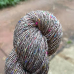 "Dark Wood Fae" Yarn Wool/Sari Silk Blend - Fingering/4ply